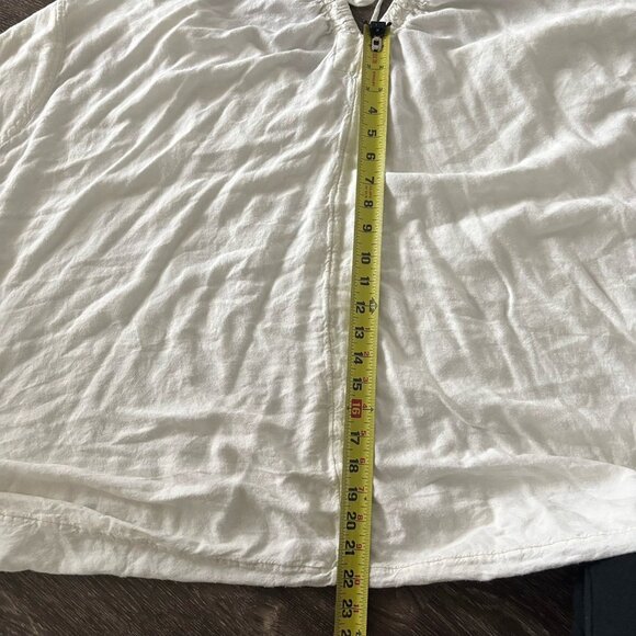 Free People Harem Pants Jumpsuit Playsuit Womens M Ivory Boho Hippie Lagenlook - Picture 14 of 16